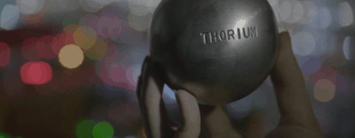 thorium on a metal ball