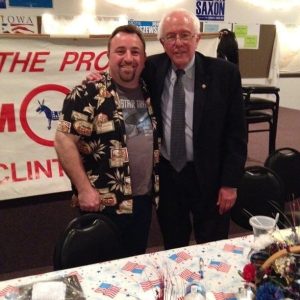 David Soll is next to Bernie at an event