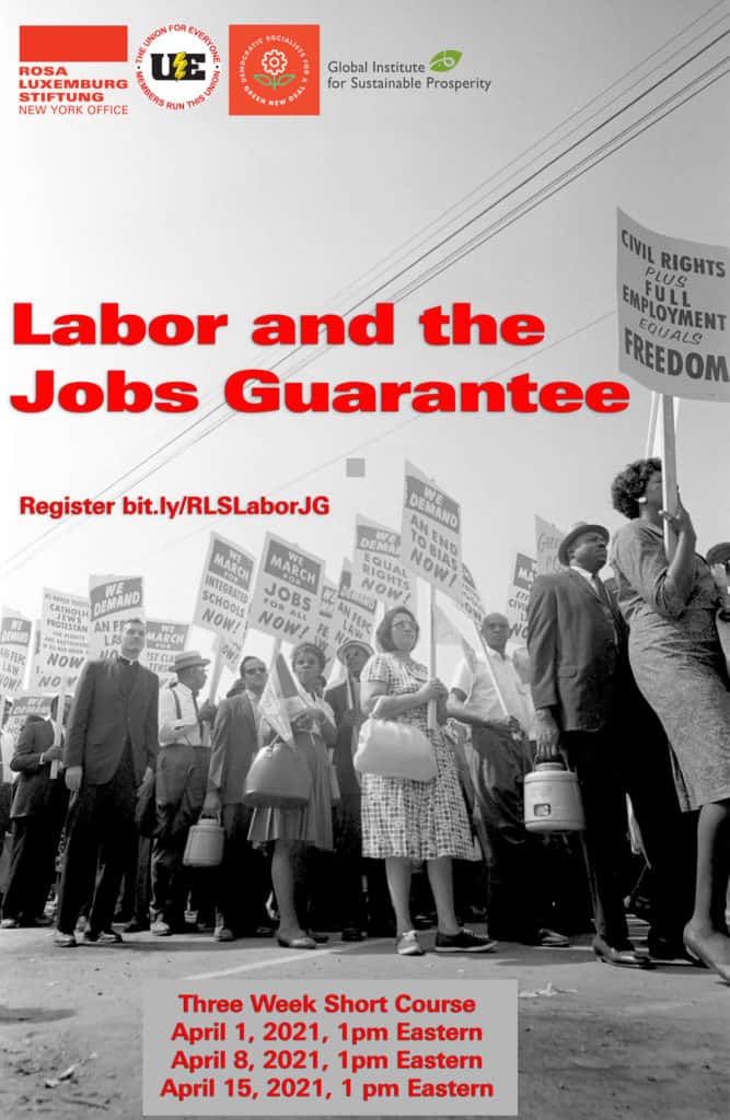 Labor and the Jobs Guarantee short course brochure