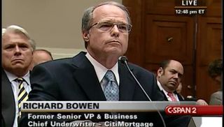 Richard Bowen testifying before Congress