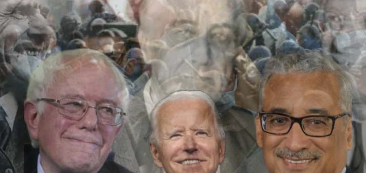 artistic photo collage of politicians