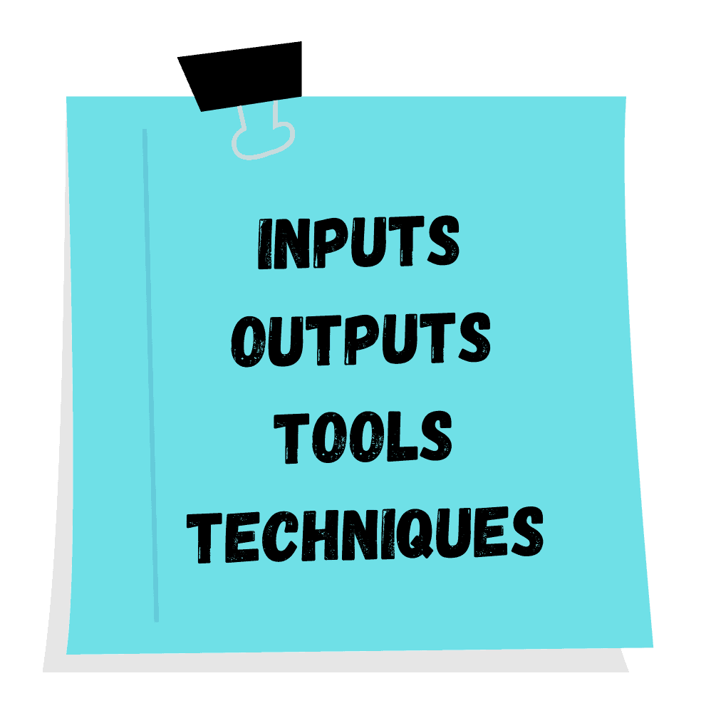 Inputs Outputs Tools Techniques