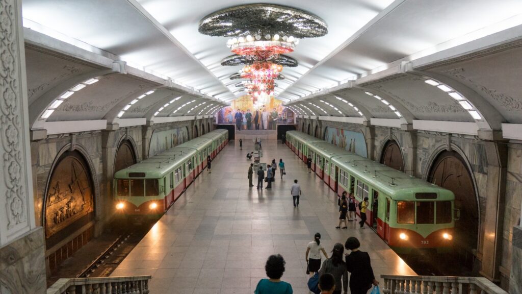 Pyongyang metro station