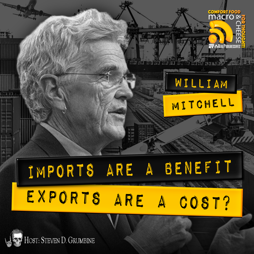 Episode 343 - Imports Are A Benefit, Exports Are A Cost? with William Mitchell